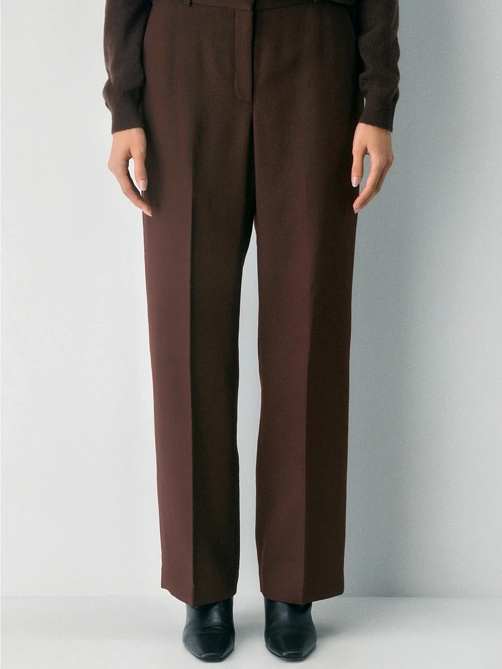Brown Agency wool pant BNWT